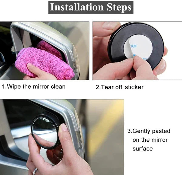 360° Blind Spot Mirror | Drive Safer, Smarter & Stress Free (2 Pieces)
