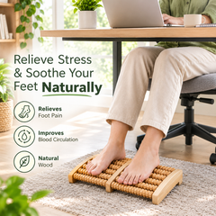 Wooden Foot Massager For Pain & Stress Relief